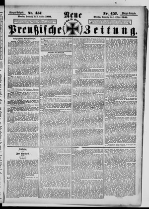 Neue preußische Zeitung vom 01.10.1891