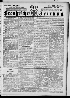 Neue preußische Zeitung vom 06.10.1891