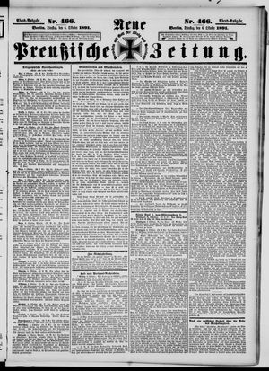 Neue preußische Zeitung vom 06.10.1891