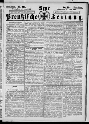 Neue preußische Zeitung vom 09.10.1891