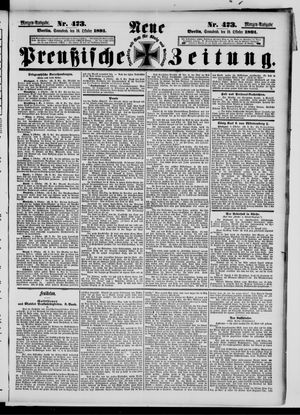 Neue preußische Zeitung vom 10.10.1891