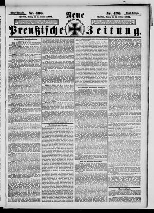 Neue preußische Zeitung vom 12.10.1891