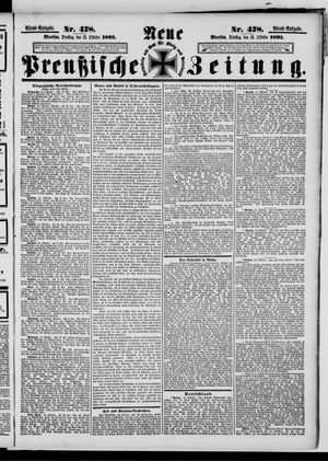 Neue preußische Zeitung vom 13.10.1891
