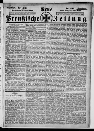 Neue preußische Zeitung vom 18.10.1891