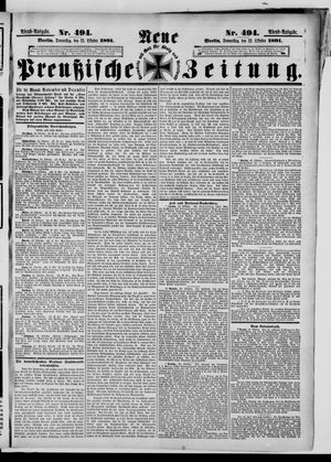 Neue preußische Zeitung vom 22.10.1891