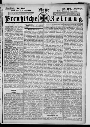 Neue preußische Zeitung vom 25.10.1891