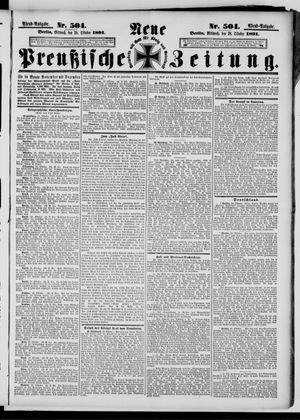 Neue preußische Zeitung vom 28.10.1891