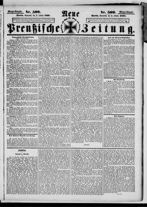 Neue preußische Zeitung vom 31.10.1891