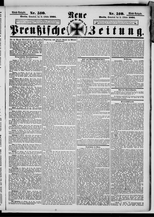 Neue preußische Zeitung vom 31.10.1891