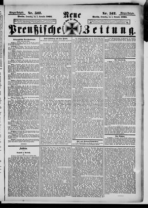 Neue preußische Zeitung vom 05.11.1891