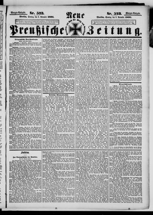 Neue preußische Zeitung vom 08.11.1891