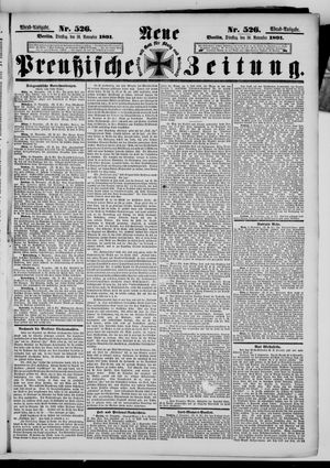 Neue preußische Zeitung vom 10.11.1891