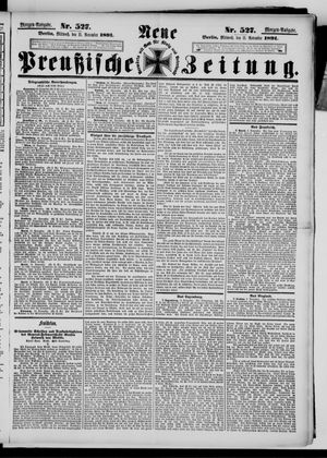 Neue preußische Zeitung vom 11.11.1891