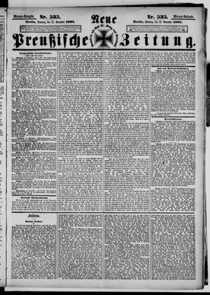 Neue preußische Zeitung vom 15.11.1891