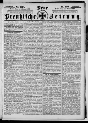 Neue preußische Zeitung vom 17.11.1891