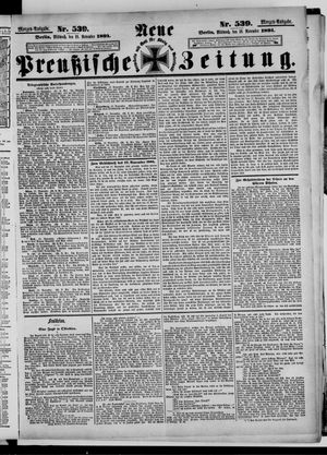 Neue preußische Zeitung vom 18.11.1891