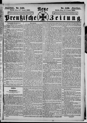 Neue preußische Zeitung vom 20.11.1891