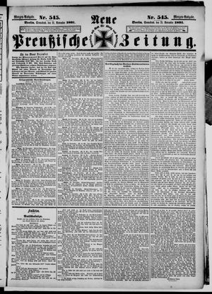 Neue preußische Zeitung vom 21.11.1891