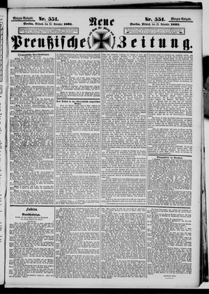 Neue preußische Zeitung vom 25.11.1891