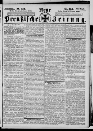 Neue preußische Zeitung vom 25.11.1891