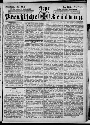 Neue preußische Zeitung vom 27.11.1891