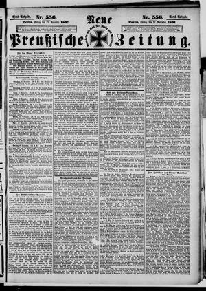 Neue preußische Zeitung vom 27.11.1891