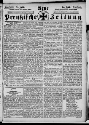 Neue preußische Zeitung vom 28.11.1891