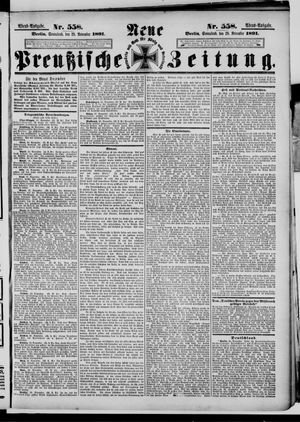 Neue preußische Zeitung vom 28.11.1891