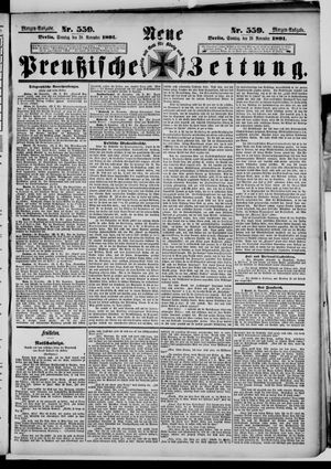 Neue preußische Zeitung vom 29.11.1891