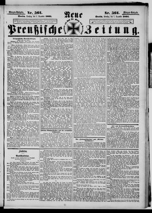 Neue preußische Zeitung vom 01.12.1891