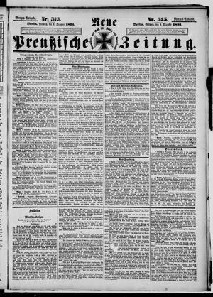 Neue preußische Zeitung vom 09.12.1891