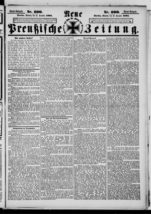 Neue preußische Zeitung vom 23.12.1891