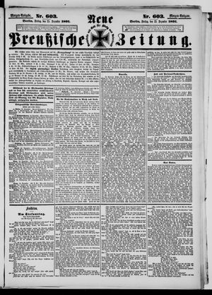 Neue preußische Zeitung vom 25.12.1891