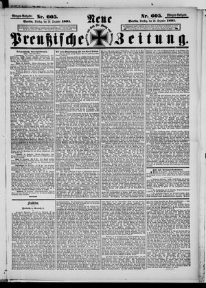 Neue preußische Zeitung vom 29.12.1891