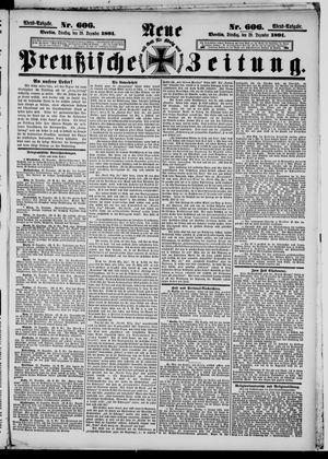 Neue preußische Zeitung vom 29.12.1891