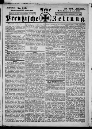 Neue preußische Zeitung vom 31.12.1891