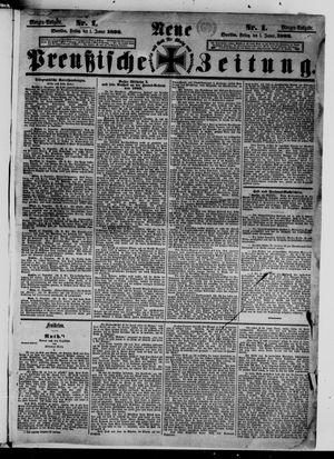 Neue preußische Zeitung vom 01.01.1892