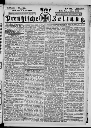 Neue preußische Zeitung vom 18.01.1892