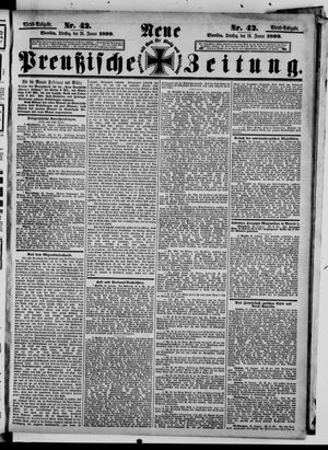Neue preußische Zeitung vom 26.01.1892