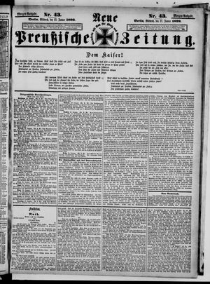 Neue preußische Zeitung vom 27.01.1892