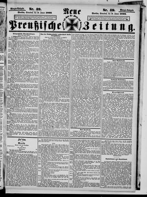 Neue preußische Zeitung vom 30.01.1892