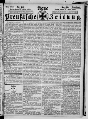 Neue preußische Zeitung vom 06.02.1892