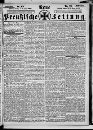 Neue preußische Zeitung vom 18.02.1892