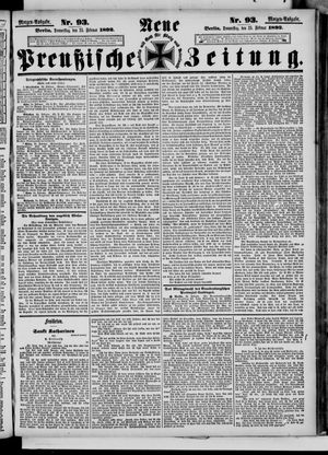 Neue preußische Zeitung vom 25.02.1892