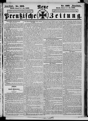 Neue preußische Zeitung vom 02.03.1892