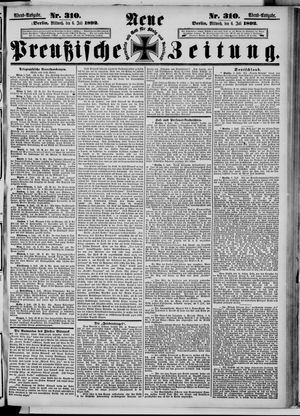 Neue preußische Zeitung vom 06.07.1892
