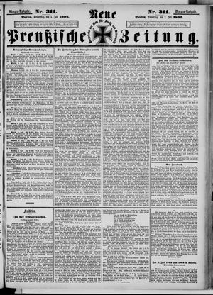 Neue preußische Zeitung vom 07.07.1892