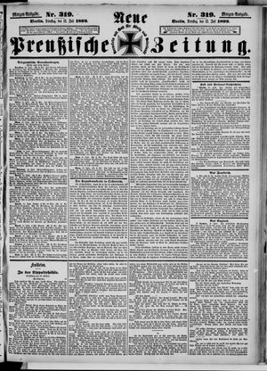 Neue preußische Zeitung vom 12.07.1892