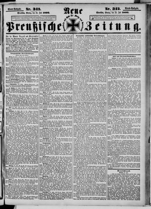 Neue preußische Zeitung vom 25.07.1892