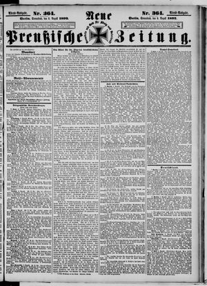 Neue preußische Zeitung vom 06.08.1892